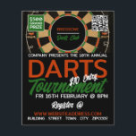 Dartboard Design, Darts Tournament Flyer<br><div class="desc">Dartboard design,  Darts Tournament Adverteren brochures door de Visitekaartje winkel.</div>