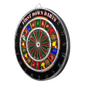 Dartboard eerst omlaag dartbord (Voorkant Rechts)