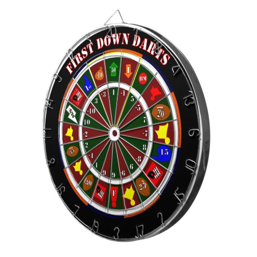 Dartboard eerst omlaag dartbord (Voorkant Rechts)