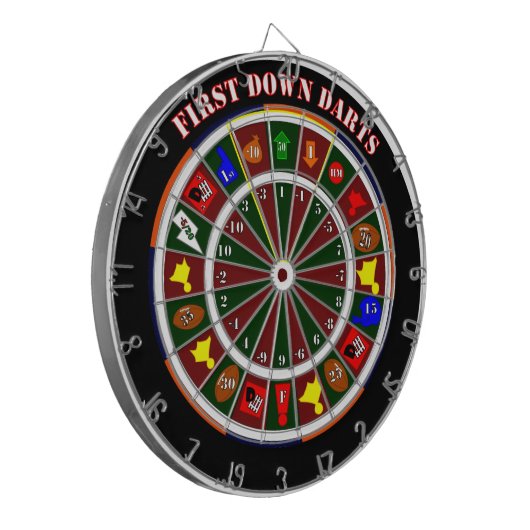 Dartboard eerst omlaag dartbord (Voorkant Links)
