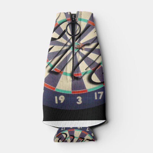 Dartboard en Darts Logo, Flesjeskoeler (Achterkant)