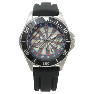 Dartboard en Darts Logo, Horloge