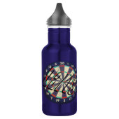 Dartboard en Darts logo, Waterfles (Links)