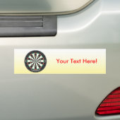 Dartboard en kunstkleppen: 3D-model: Bumpersticker (Op auto)