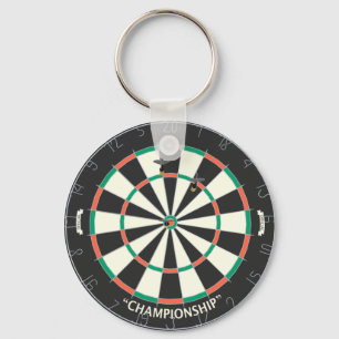 Dartboard en kunstkleppen: 3D-model: Sleutelhanger