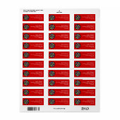 Dartboard Etiket (Full Sheet)