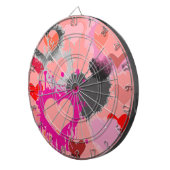 DARTBOARD GAME - DESIGNERHOORZITTEN - PINK - GIFTE DARTBORD (Voorkant Rechts)