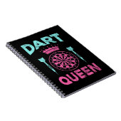 Dartboard Girl Dart Queen Notitieboek (Rechterzijde)