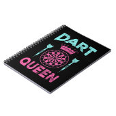 Dartboard Girl Dart Queen Notitieboek (Linkerzijde)