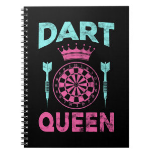 Dartboard Girl Dart Queen Notitieboek
