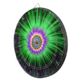 Dartboard Green Star Burst Dartbord (Voorkant Rechts)