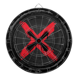 Dartboard Grunge Red Expression Dartbord