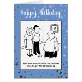 Dartboard in de slaapkamer. Funny Cartoon (Voorkant)