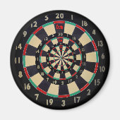 Dartboard in drie lagen, rond magneet (Voorkant)