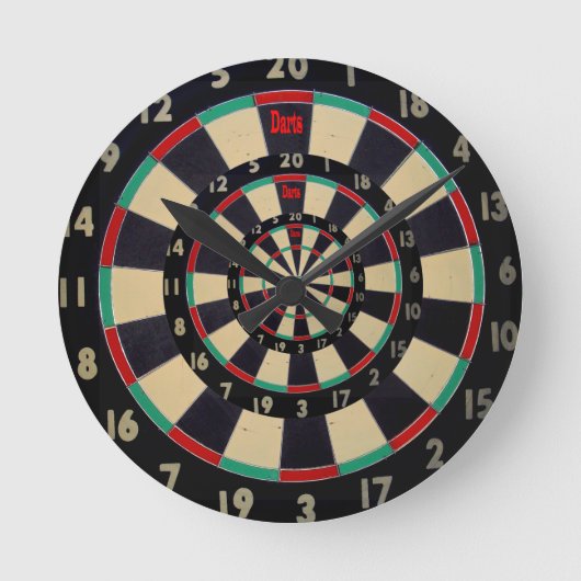 Dartboard in drie lagen, ronde klok (Voorkant)