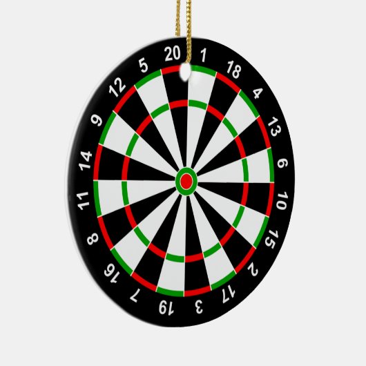 Dartboard Keramisch Ornament (Rechts)