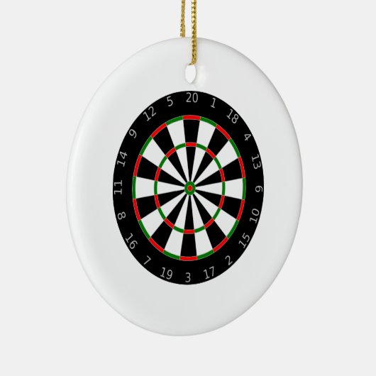 Dartboard Keramisch Ornament (Rechts)
