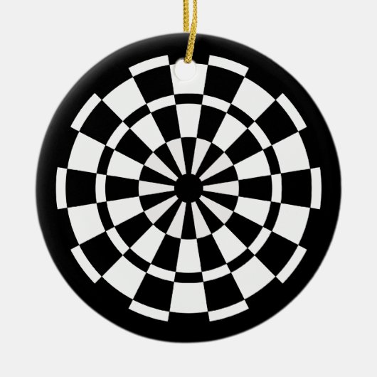 Dartboard Keramisch Ornament (Voorkant)