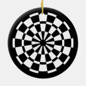 Dartboard Keramisch Ornament (Achterkant)