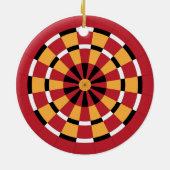 Dartboard Keramisch Ornament (Achterkant)