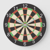 Dartboard-klok Grote Klok (Voorkant)