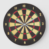 Dartboard-klok Grote Klok (Voorkant)