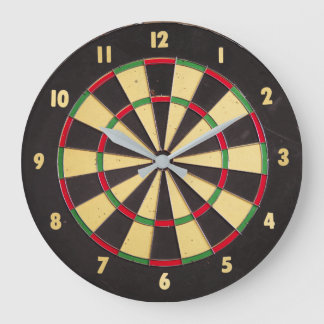 Dartboard-klok Grote Klok