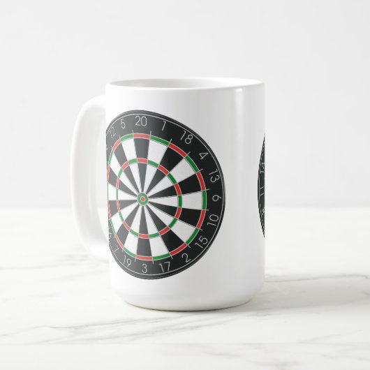 Dartboard Koffiemok (Voorkant links)