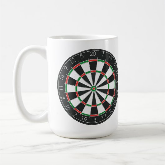 Dartboard Koffiemok (Links)