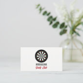 Dartboard Logo Design, Darts Club Visitekaartje (Staand voorkant)