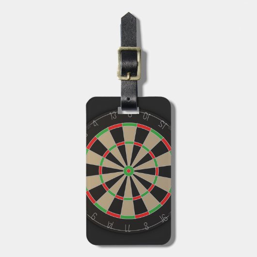 Dartboard Lover Bagagelabel (Voorkant verticaal)