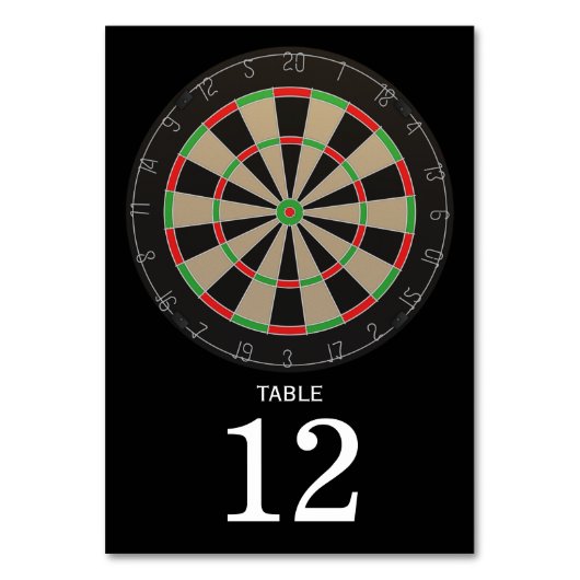 Dartboard Lover Bullseye Darts Kaart (Achterkant)
