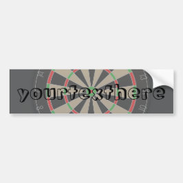 Dartboard Lover Bumpersticker