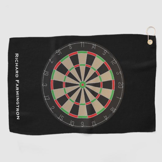 Dartboard Lover Darts Bullseye Golfhanddoek (Horizontaal)