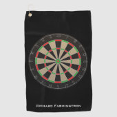 Dartboard Lover Darts Bullseye Golfhanddoek (Voorkant)