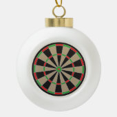 Dartboard Lover Darts Classic Elagant Value Fun Keramische Bal Ornament (Voorkant)