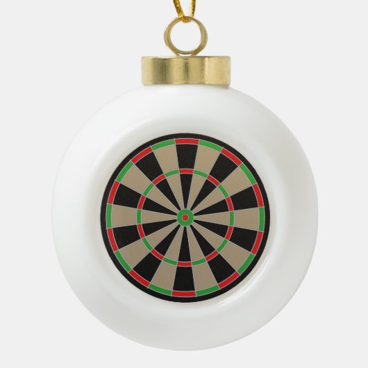 Dartboard Lover Darts Classic Elagant Value Fun Keramische Bal Ornament (Voorkant)