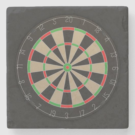 Dartboard Lover Stenen Onderzetter (Voorkant)