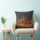 Dartboard m. Frankfurt am Main Kunstmotiv Skyline  Kussen (Stoel)