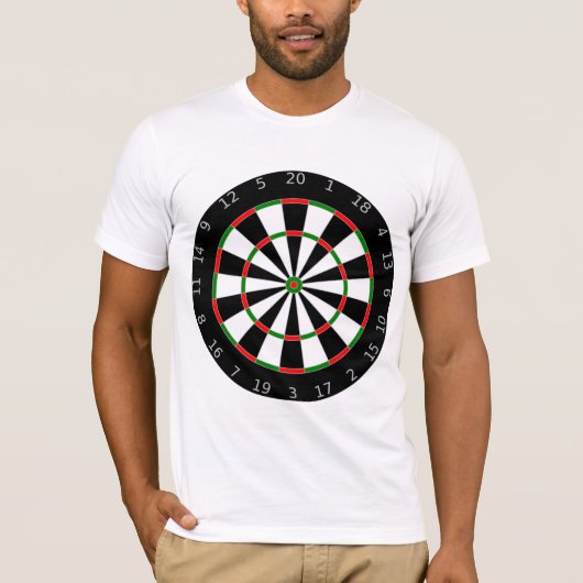 Dartboard Mannen T-shirt (Voorkant)