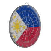 Dartboard met 6 darts Filippijnse vlag Dartbord (Voorkant Links)
