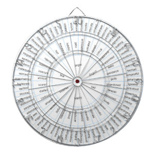 Dartboard met B/W Voelwiel achtergrond Dartbord