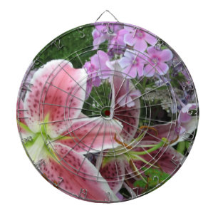 dartboard met bloemen dartbord