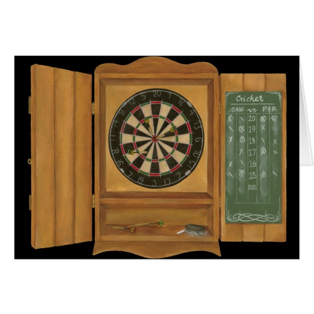 Dartboard met Cricket Scoring (Voorkant Horizontaal)