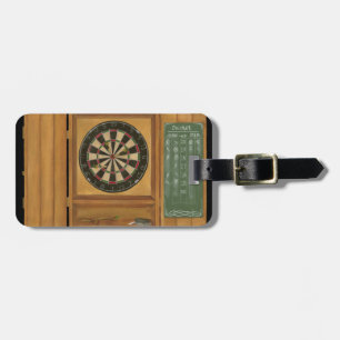 Dartboard met Cricket Scoring Bagagelabel