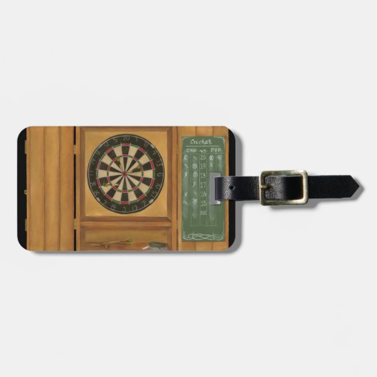 Dartboard met Cricket Scoring Bagagelabel (Voorkant horizontaal)