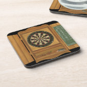 Dartboard met Cricket Scoring Bier Onderzetter (Linkerzijde)