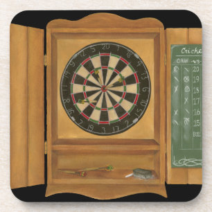 Dartboard met Cricket Scoring Bier Onderzetter