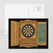 Dartboard met Cricket Scoring Briefkaart (Voorkant / Achterkant)