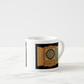 Dartboard met Cricket Scoring Espresso Kop (Voorkant rechts)